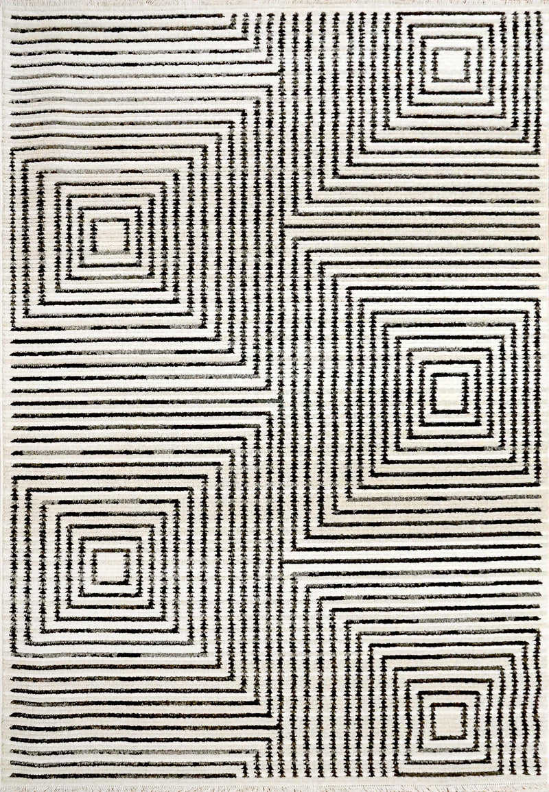 AVERY 6458-190 IVORY CHARCOAL - Modern Rug Importers