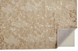 Bella High/Low Floral Wool Rug, Gold/Beige/Pearl, 9ft x 12ft Area Rug - Modern Rug Importers