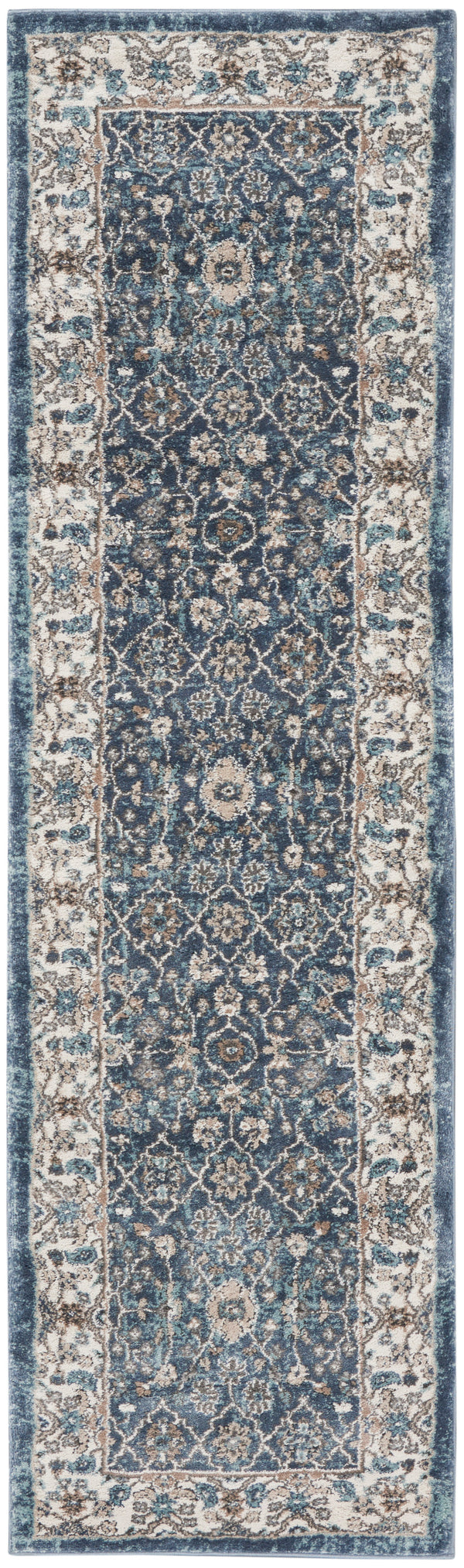 Kathy Ireland American Manor AMR01 Blue/Ivory French Country Indoor Rug