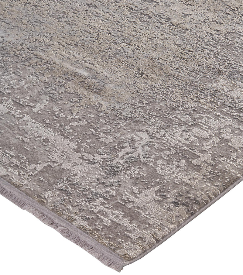 Cadiz Lustrous Gradient Rug, Silver Gray, 4ft - 10in x 7ft - 10in Area Rug - Modern Rug Importers