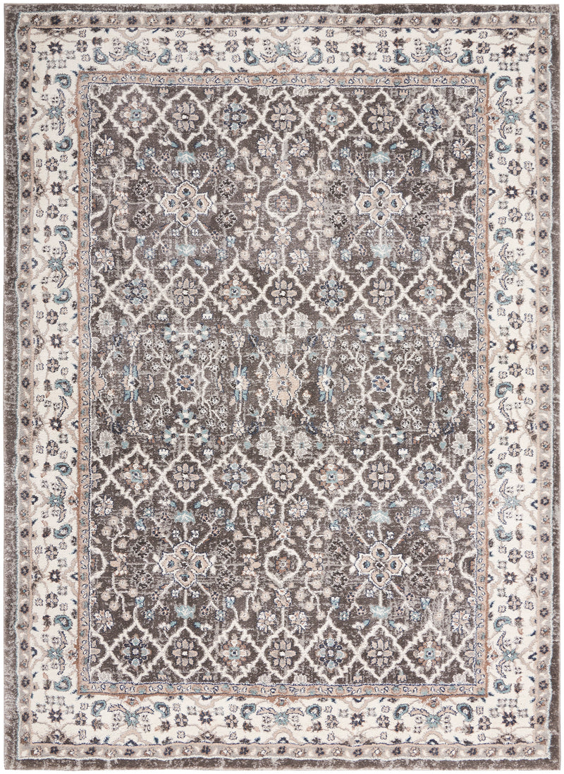 Kathy Ireland American Manor AMR01 Grey/Ivory French Country Indoor Rug
