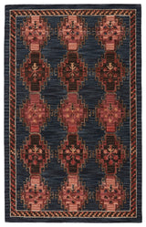 Vibe by Jaipur Living Kyoto Handmade Tribal Dark Blue/ Pink Area Rug - Modern Rug Importers