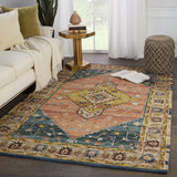 Vibe by Jaipur Living Seraphina Handmade Medallion Pink/ Yellow Area Rug - Modern Rug Importers