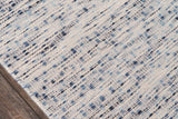 Dartmouth Blue Bartlett Hand Woven Abstract Runner Rug - Modern Rug Importers