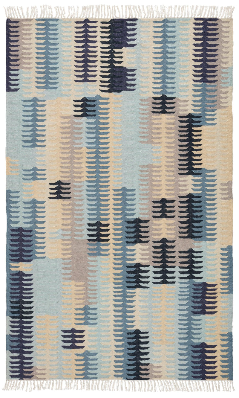 Jaipur Living Carver Indoor/ Outdoor Abstract Blue/ Gray Area Rug - Modern Rug Importers