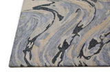 Dryden Contemporary Abstract Rug, Dusty Blue/Light Taupe, 5ft x 8ft Area Rug - Modern Rug Importers