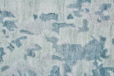 Dryden Contemporary Abstract Rug, Gray Mist/Teal Green, 5ft x 8ft Area Rug - Modern Rug Importers