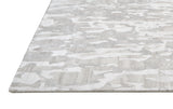 Dryden Contemporary Abstract Rug, Silvery Gray, 5ft x 8ft Area Rug - Modern Rug Importers