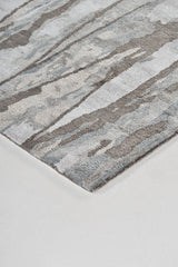Dryden Contemporary Abstract Rug, Warm Gray/Misty Blue, 5ft x 8ft Area Rug - Modern Rug Importers