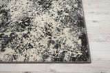 Michael Amini Gleam MA603 Ivory/Slate Painterly Indoor Rug