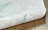 Emory Handwoven Lustrous Viscose Rug, Pale Sage Green, 8ft x 10ft Area Rug - Modern Rug Importers