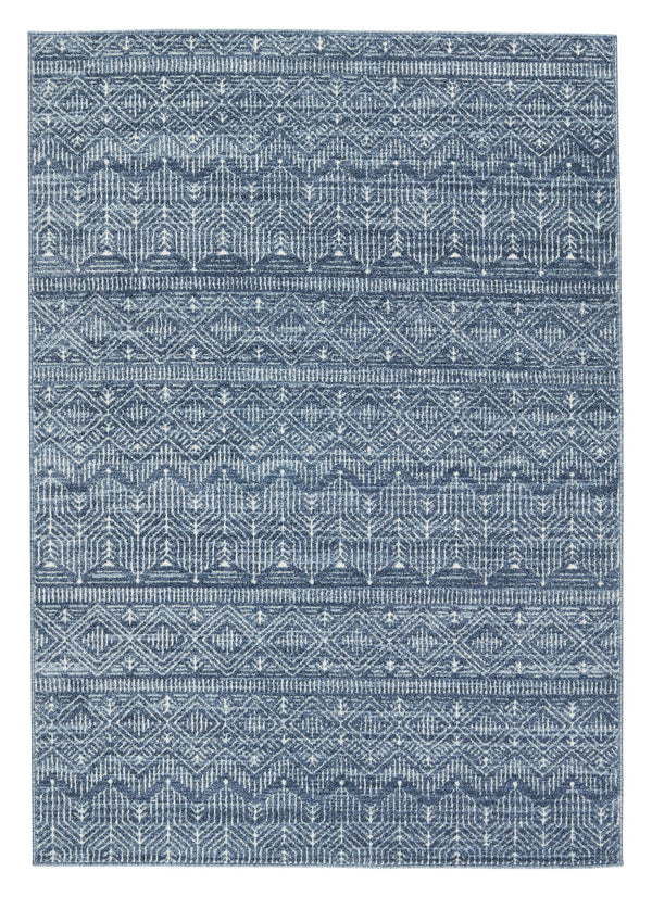 Vibe by Jaipur Living Beya Trellis Blue/ White Area Rug - Modern Rug Importers