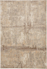 Frida Distressed Abstract Watercolor Rug, Latte Tan/Gray, 9ft x 12ft Area Rug - Modern Rug Importers