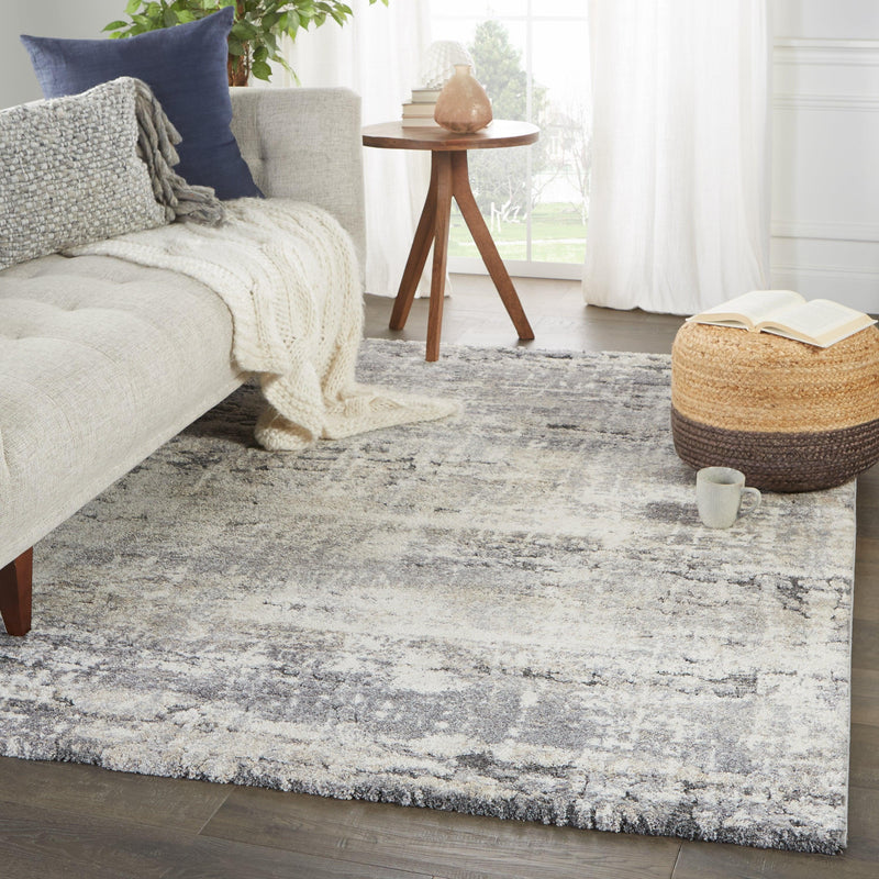 Vibe by Jaipur Living Benton Abstract Gray/ Ivory Area Rug - Modern Rug Importers