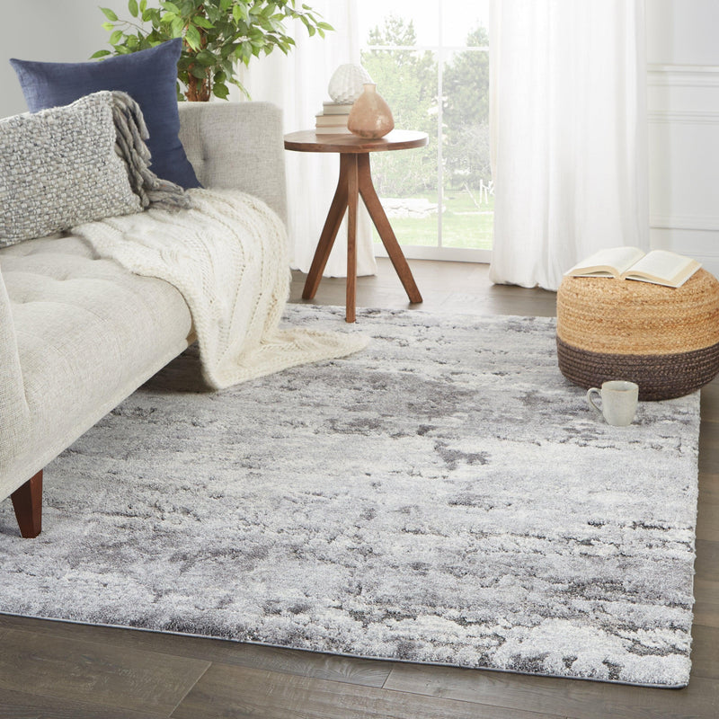 Vibe by Jaipur Living Coen Abstract Gray/ Ivory Area Rug - Modern Rug Importers