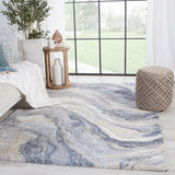 Vibe by Jaipur Living Orion Abstract Blue/ Light Gray Area Rug - Modern Rug Importers