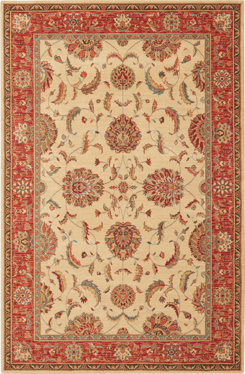 Nourison Living Treasures LI04 Ivory/Red Persian Indoor Rug