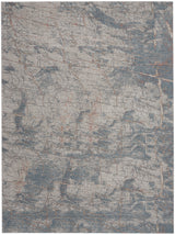 Nourison Rustic Textures RUS15 Light Grey/Blue Painterly Indoor Rug