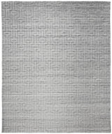 Gramercy Luxe Viscose Area Rug, High-low Pile, Light Silver, 5ft-6in x 8ft-6in - Modern Rug Importers