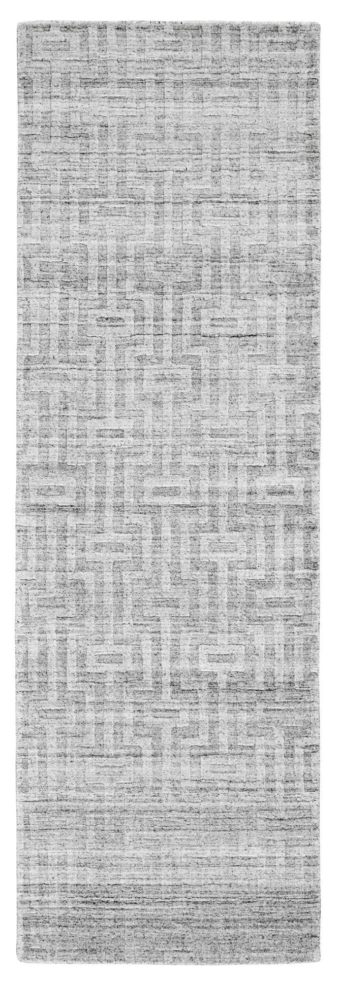 Gramercy Luxe Viscose Rug, High-low Pile, Light Silver Gray, 4ft x 6ft Area Rug - Modern Rug Importers