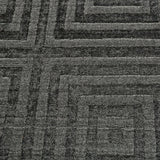 Gramercy Luxe Viscose Rug, High-low Pile Rug, Asphalt Gray, 5ft-6in x 8ft-6in - Modern Rug Importers