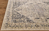 Grayson Persian Style Kilim Rug, Charcoal/Beige, 4ft - 11in x 7ft - 8in Area Rug - Modern Rug Importers
