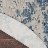 Nourison Rustic Textures RUS16 Grey/Blue Painterly Indoor Rug