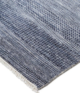 Janson Classic Striped Rug, Navy Blue/Silver Gray, 5ft-6in x 8ft-6in Area Rug - Modern Rug Importers