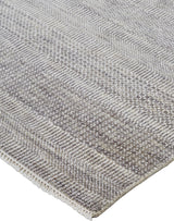 Janson Classic Striped Rug, Steel/Silver Gray, 5ft-6in x 8ft-6in Area Rug - Modern Rug Importers