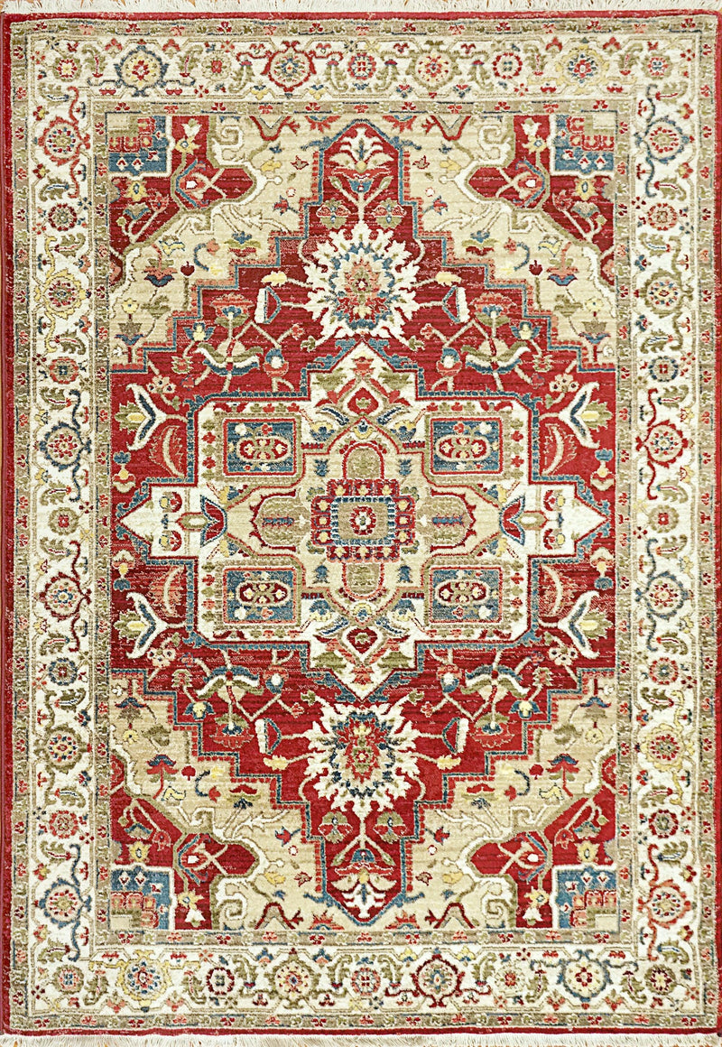 JUNO 6882-130 IVORY/RED - Modern Rug Importers