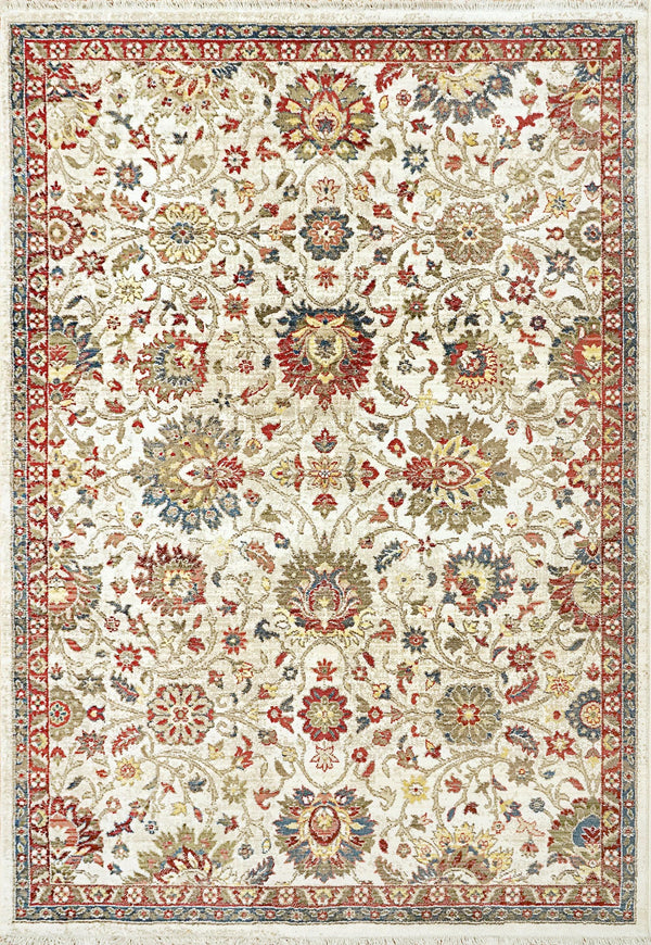 JUNO 6883-130 IVORY/RED - Modern Rug Importers