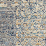 Nourison Lustrous Weave LUW04 Blue/Grey Floral Indoor Rug