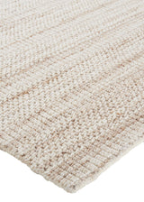 Keaton Handmade Wool Rug, Neutral Stripe, Tan/Beige, 9ft x 12ft Area Rug - Modern Rug Importers
