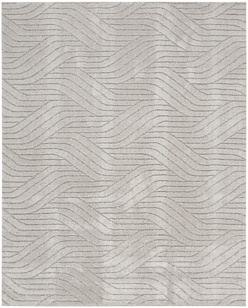 Calvin Klein SFC01 Surfaces Silver Grey Shag Indoor Rug