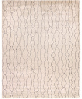 Lennox Modern Abstract Minimalist Rug, Ivory, 5ft x 8ft Area Rug - Modern Rug Importers