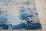 Nourison Prismatic PRS10 Blue/Grey Modern Indoor Rug