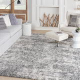 Nourison Dreamy Shag DRS04 Charcoal Grey Modern & Contemporary Indoor Rug