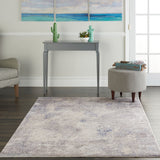 Nourison Silky Textures SLY06 Ivory/Grey Indoor Rug