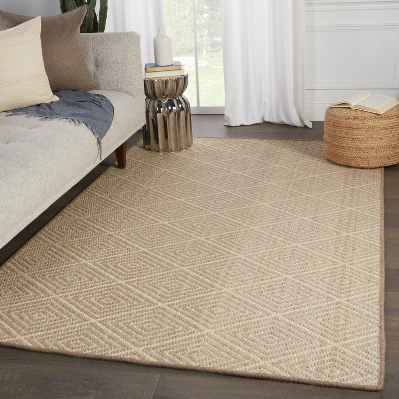 NBB02 Newport by Barclay Butera - Jaipur Living Pacific Natural Trellis Area Rug - Modern Rug Importers