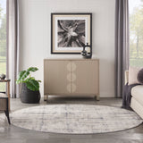 Nourison Rustic Textures RUS06 Ivory/Blue Painterly Indoor Rug