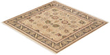 One-of-a-Kind Imported Hand-knotted Area Rug  - Beige, 6' 2" x 6' 2" - Modern Rug Importers