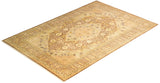One-of-a-Kind Imported Hand-knotted Area Rug  - Beige, 6' 2" x 9' 1" - Modern Rug Importers