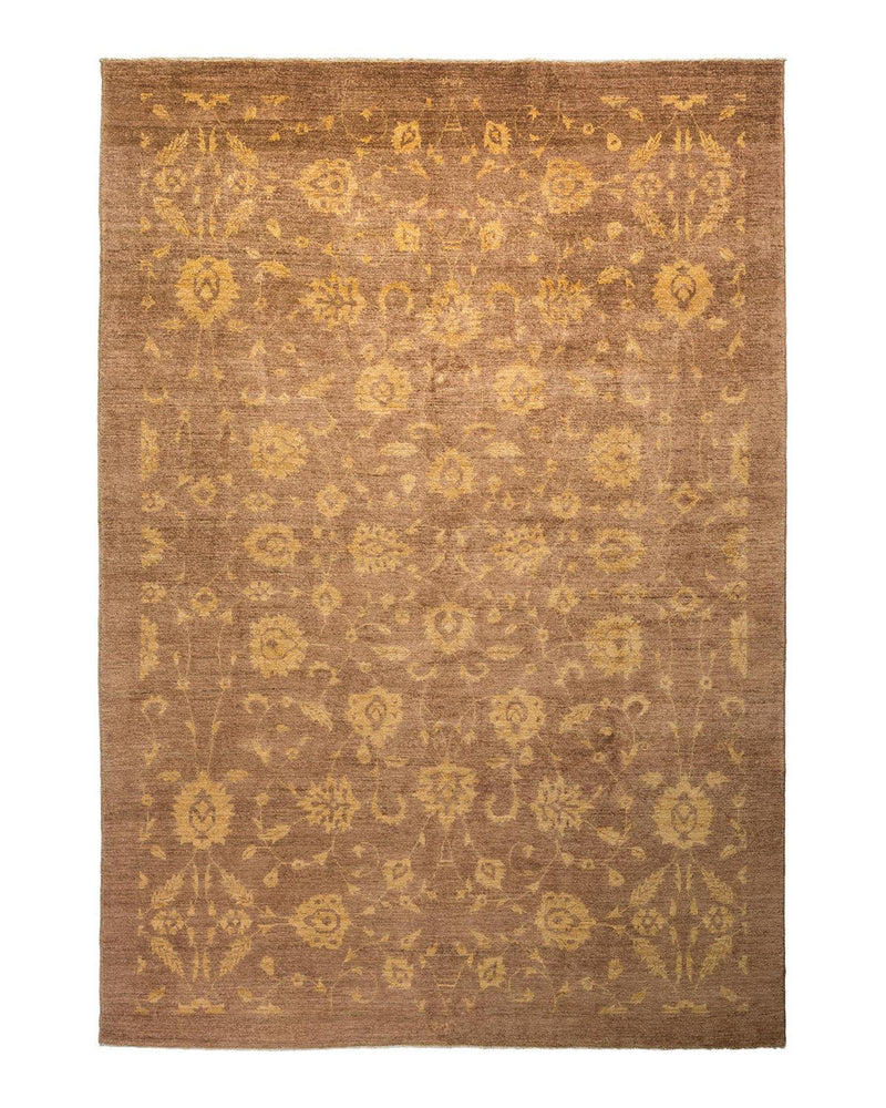 One-of-a-Kind Imported Hand-knotted Area Rug  - Beige, 6' 7" x 9' 6" - Modern Rug Importers