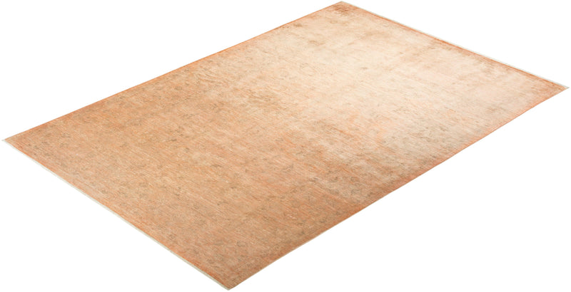 One-of-a-Kind Imported Hand-knotted Area Rug  - Beige, 6' 7" x 9' 7" - Modern Rug Importers