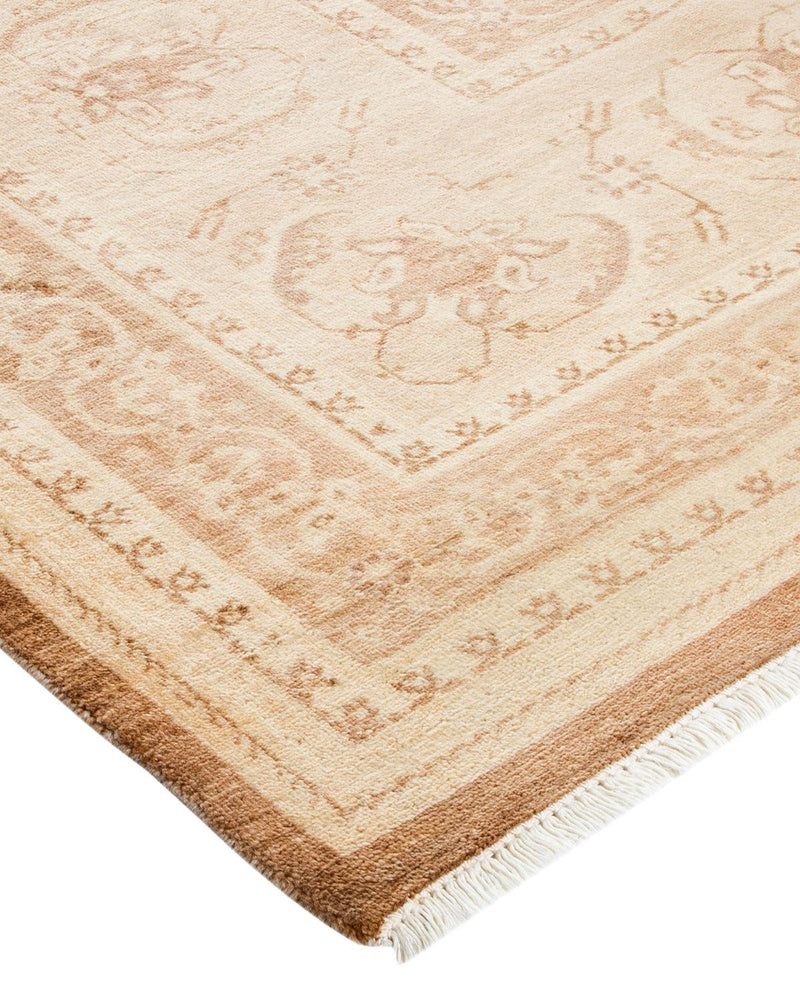 One-of-a-Kind Imported Hand-knotted Area Rug  - Beige,  8' 0" x 10' 1" - Modern Rug Importers