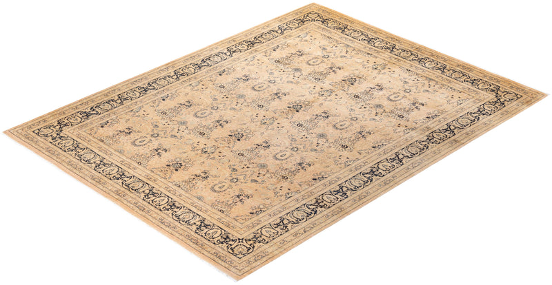 One-of-a-Kind Imported Hand-knotted Area Rug  - Beige, 8' 0" x 10' 6" - Modern Rug Importers