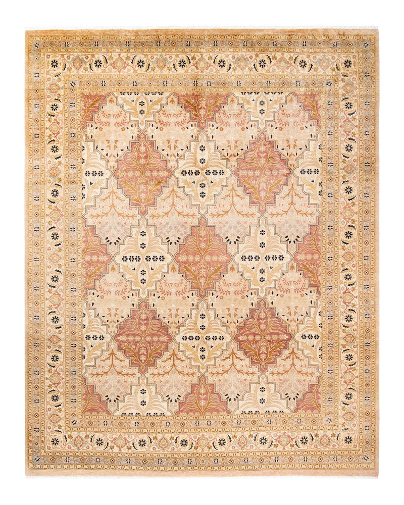 One-of-a-Kind Imported Hand-Knotted Area Rug  - Beige, 8' 1" x 10' 3" - Modern Rug Importers