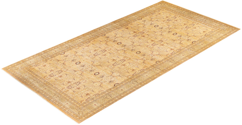 One-of-a-Kind Imported Hand-knotted Area Rug  - Beige, 8' 1" x 16' 10" - Modern Rug Importers