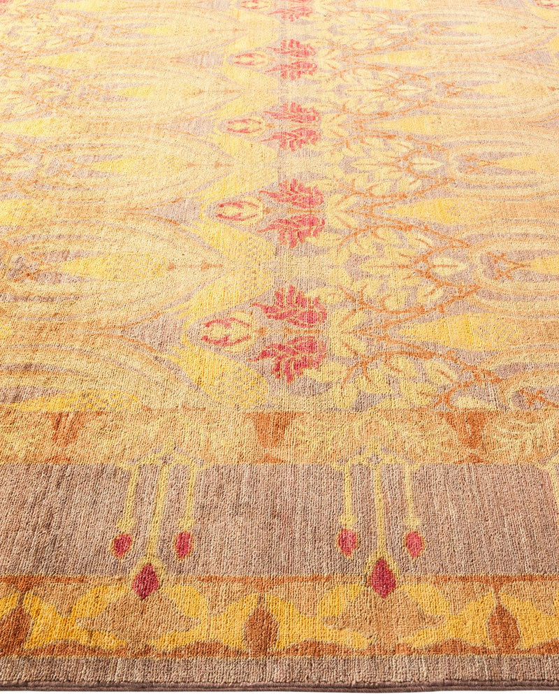 One-of-a-Kind Imported Hand-knotted Area Rug  - Beige, 8' 10" x 11' 10" - Modern Rug Importers