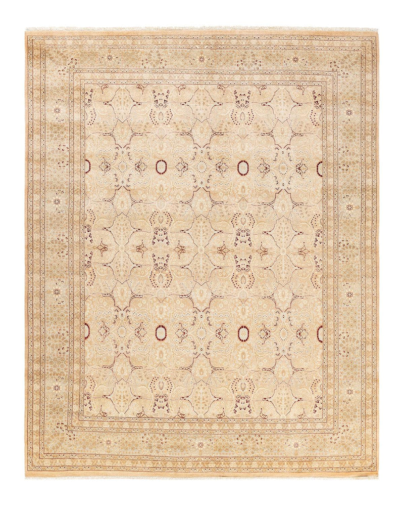 One-of-a-Kind Imported Hand-knotted Area Rug  - Beige,  8' 2" x 10' 3" - Modern Rug Importers